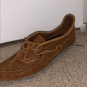 Minnetonka Brown Moccasins